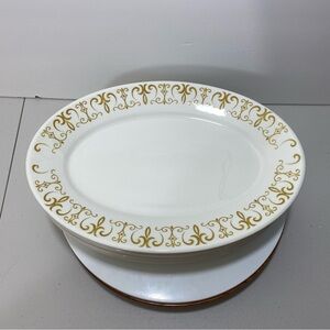 Homer Laughlin Best China Gold Scroll Platters Bread Plate Restaurant Ware USA 6